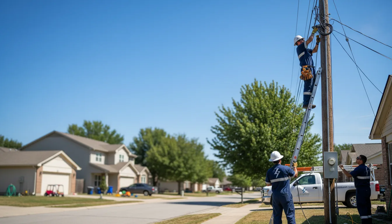 Residential electrician providing installation services in Ridott, IL
